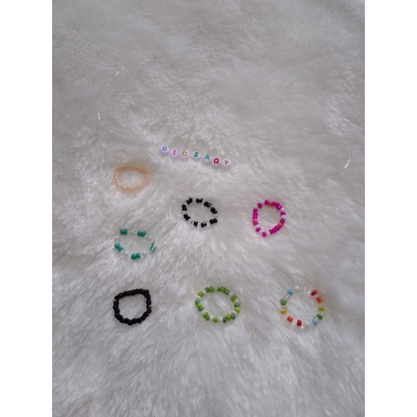 cincin manik/cincin korea/cincin beads/minimal order 5 pcs