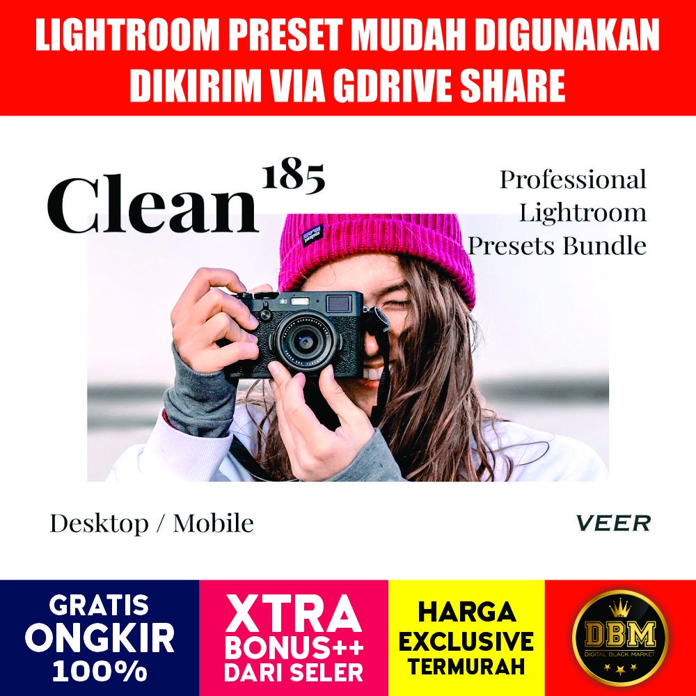 185 Clean Presets Lightroom Bundle