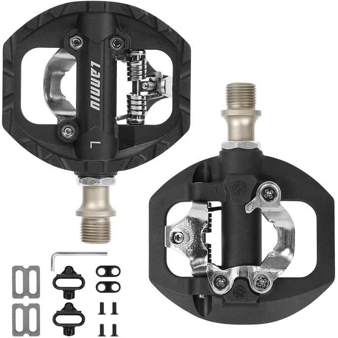 TG-IB LANNIU Sepatu Pedal Sepeda Self-Locking 2PCS for Shimano LOOKE - B08Y