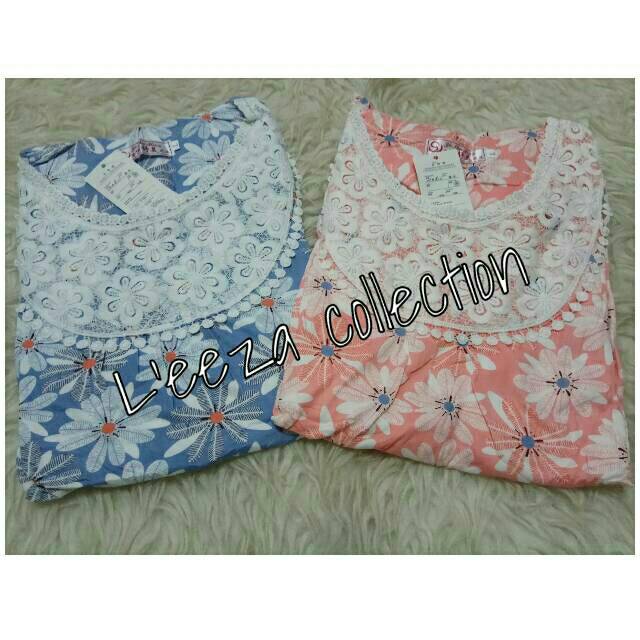 New Piyama PP &amp; cln ¾ vintage floral ( baju tidur L'eeza )