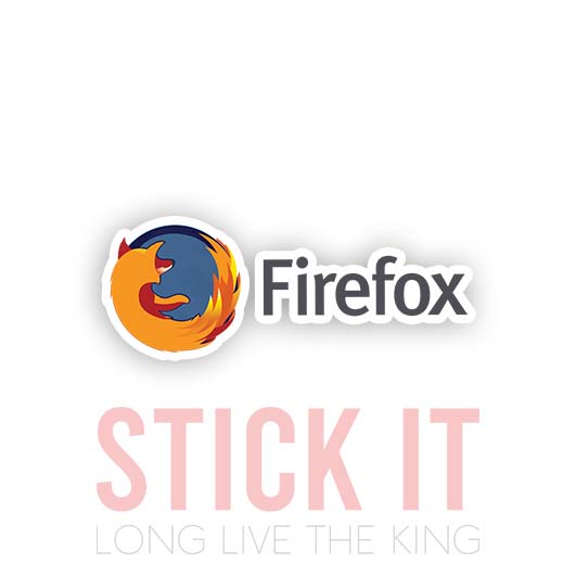 

Stiker sablon setrika DTF kaos baju sticker vinyl firefox programmer 28