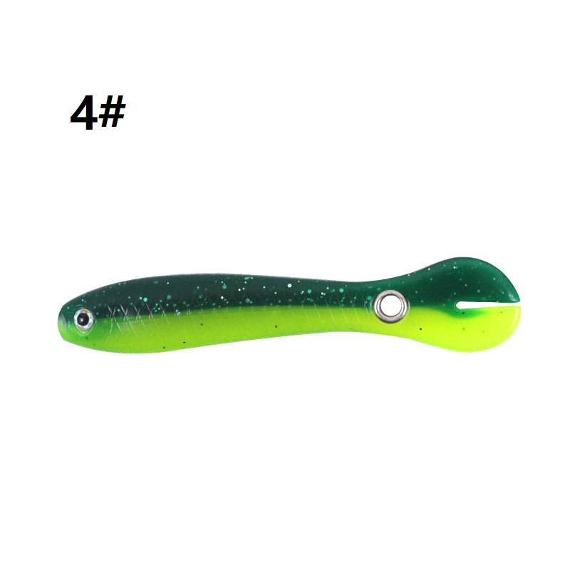 1Pc Umpan Pancing Soft Bait Bentuk Cacing Ukuran 10cm 6g Fishing Lure Swimbait Jigging Bait Sinking Tackle