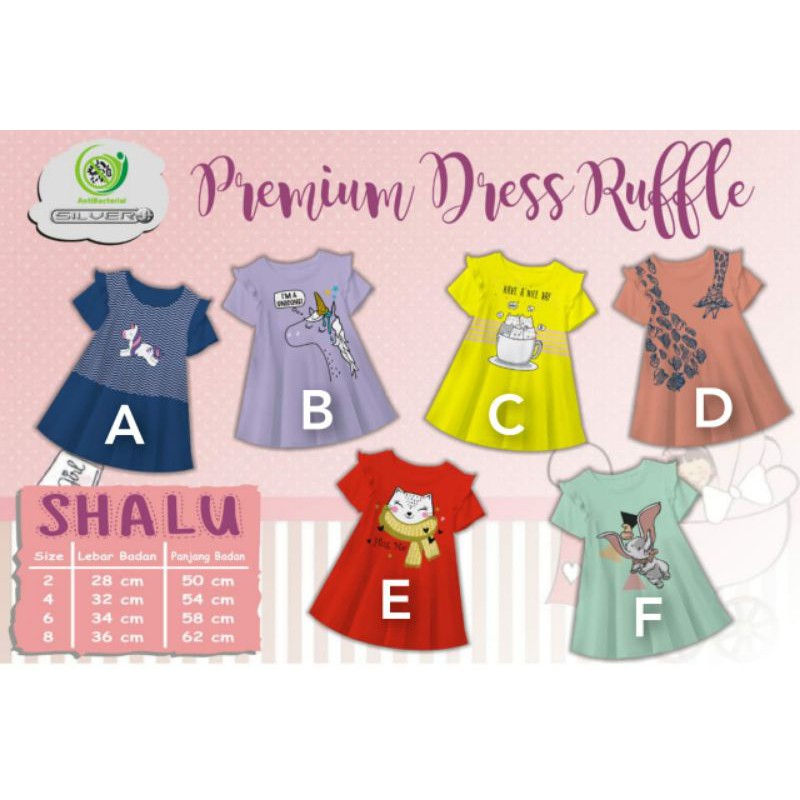 DRESS RUFLLE SHALU KIDS
