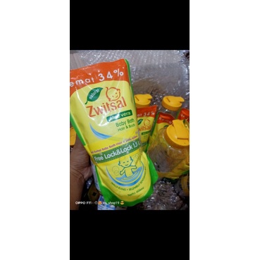 ZWITSAL BABY BATH 600ml + FREE BOTOL LOCK & LOCK 1.5L
