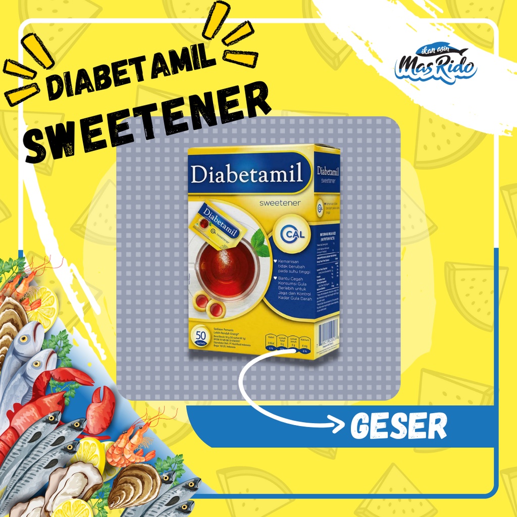 

Diabetamil Swetener Box 50 Sachet Gula Non Kalori Harga Termurah