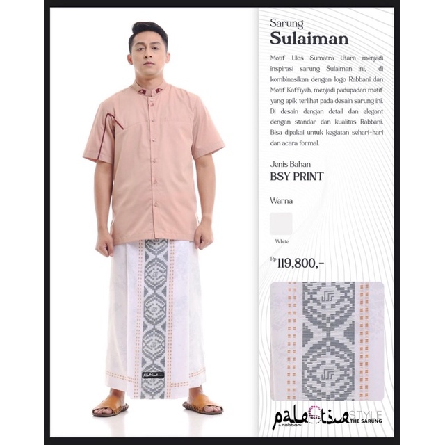 Limited Sarung sulaiman rabbani ori