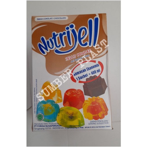 

Nutrijell ekonomis Cokelat 12sachets@20g