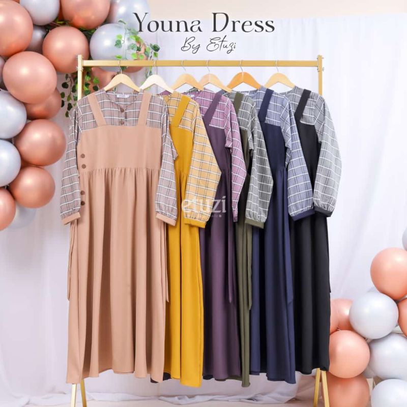 Youna Dress By Etuzi ( Gamis Rasa Overall)