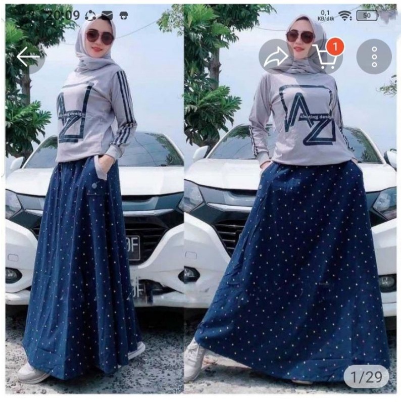AZ New Set Rok Blouse Syahrini