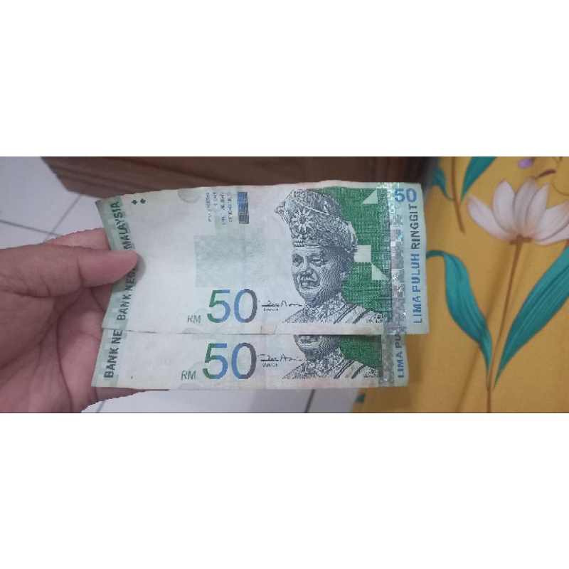 Koleksi ASLI Uang Kertas Kuno (Ringgit Malaysia Pecahan 50)