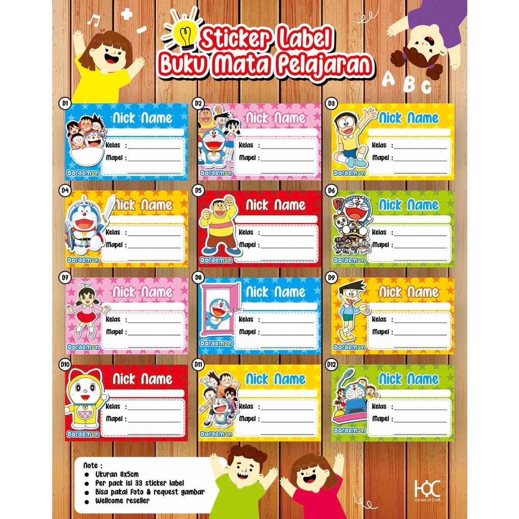 

Stiker / Label Mata pelajaran bijian / satuan