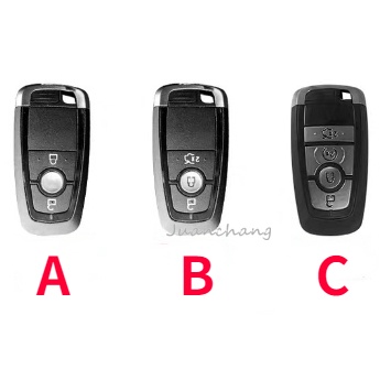 Case Kunci Mobil Bahan ABS Carbon fiber Glossy Untuk Ford Fusion Mondeo Mustang Edge Expedition EXplorer F-150 F-250 F-350 2018-2022