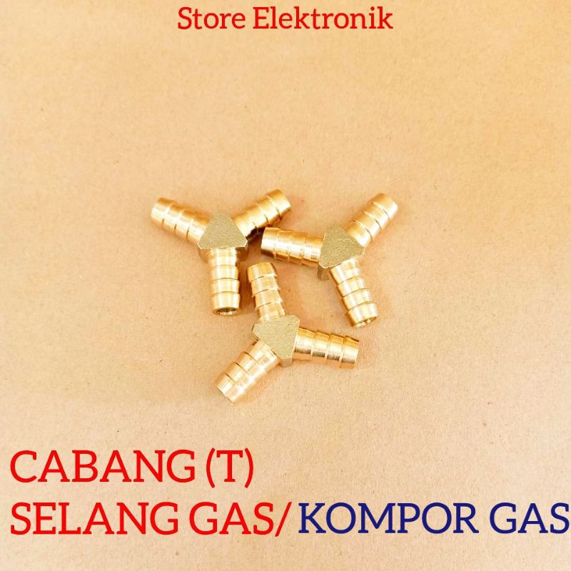 Cabang selang gas/kompor gas cabang T
