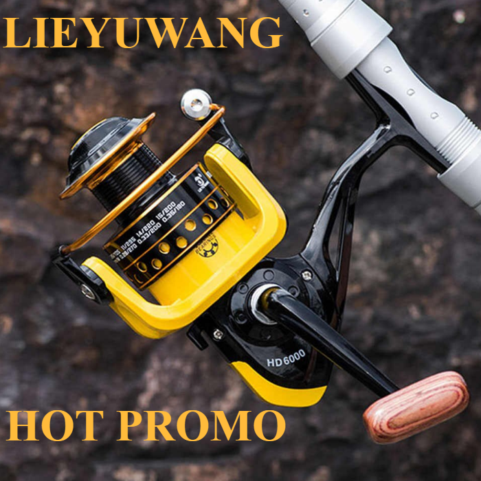 LIE YU WANG REEL PANCING FD3000 FD4000 FD5000 12+1 BB LIEYUWANG HD SERI 12BB SPOOL BESI METAL