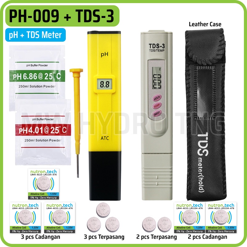 Paket PH Meter + TDS Meter