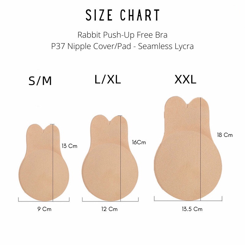 silikon Bra Rabbit Push-Up Free Bra /Seamless / Silikon - Plunge Bra / Party Bra