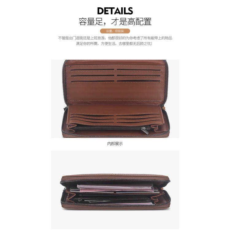 HOT DOMPET PRIA JEEP BULUO KULIT PANJANG - CLUTCH RESLETING PREMIUM DENGAN WRISTLET IMPORT ORIGINAL