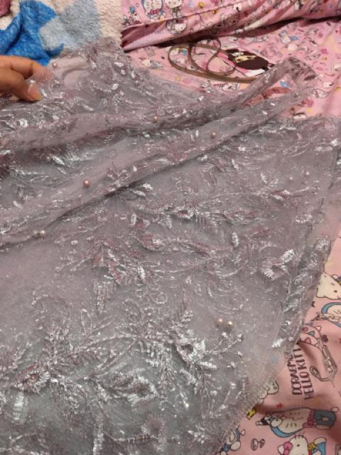 Outer Pearl Mutiara Daisy / Cape Pearl Daisy / Cape Tile Daisy Mutiara / Kebaya Tulle Tile Daisy