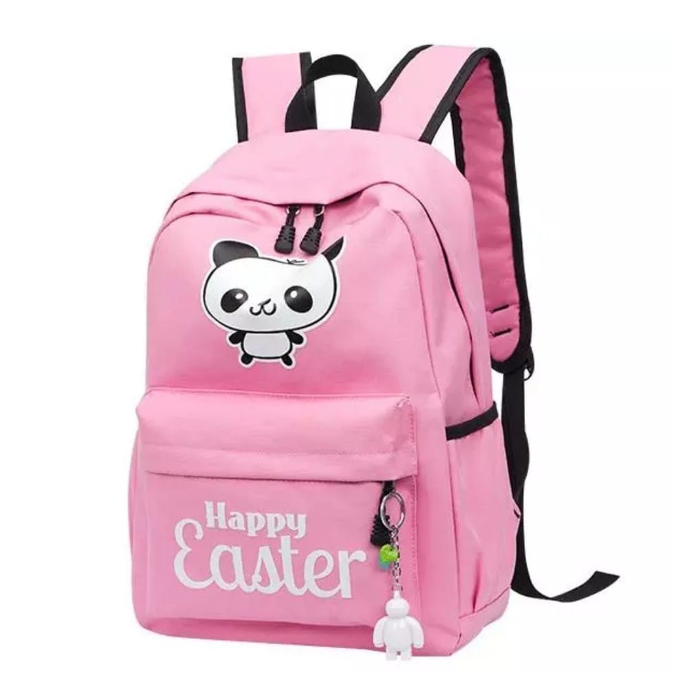 KSO_BAG - Tas Ransel Anak WanitaTerbaru 2021 Kekinian Backpack Motif Carakter HAPPY EASTER Termurah