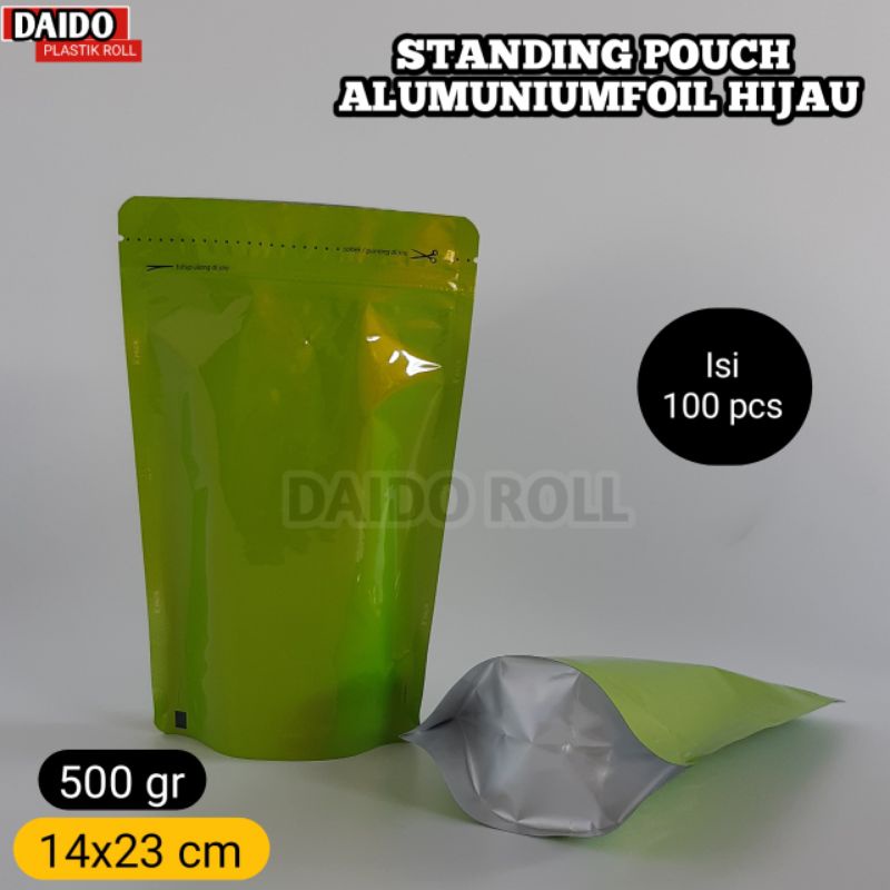 Jual Isi Pcs Standing Pouch Hijau Gr X Cm Kpack Kemasan Kopi