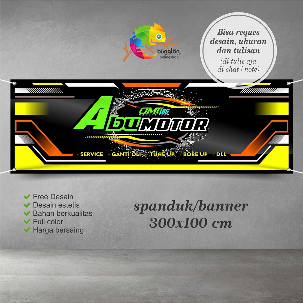 Jual Spanduk Banner Bengkel Racing Keren Murah | Shopee Indonesia