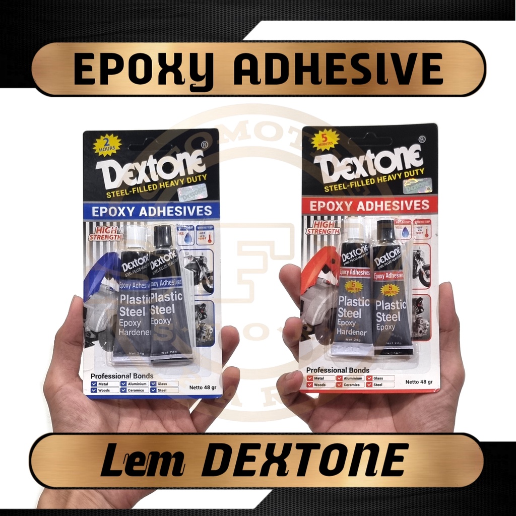 

Lem Besi Lem Campur DEXTONE EPOXY ADHESIVES 48 Gram