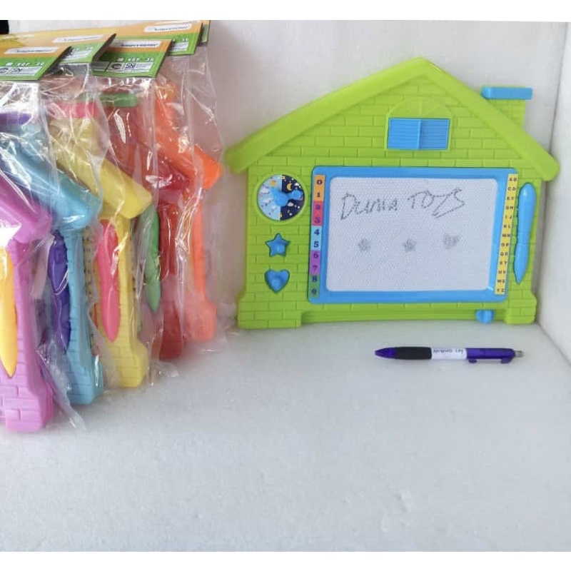 

mainan edukasi papan tulis magnet magic board magnetic drawing rkc
