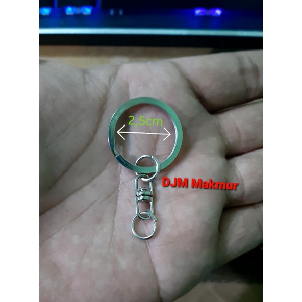 ring gantungan kunci gepeng tebal