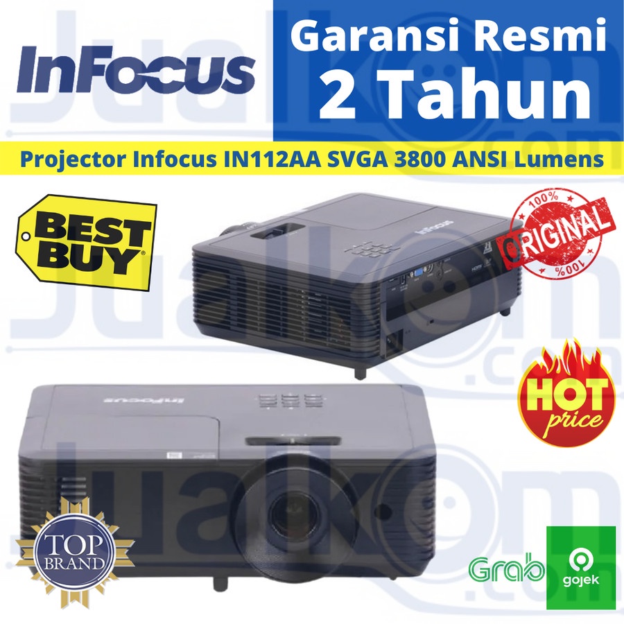 InFocus IN112AA 3800-Lumens SVGA DLP Projector LCD IN 112AA