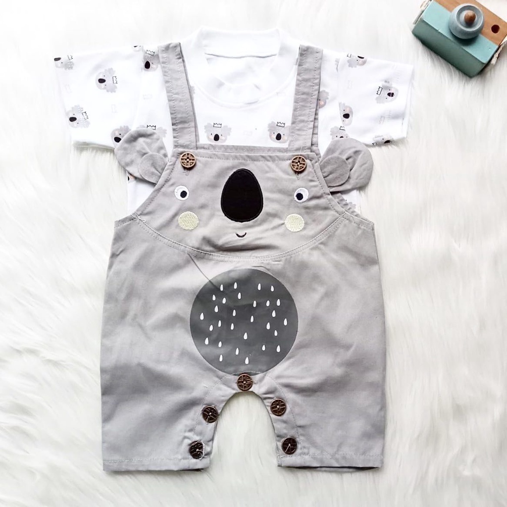 setelan overall anak baju kodok anak overall chino BABY KOALA/ KUMO BEAR / ANCHOR OVERALL baju pergi anak romper anak laki laki 0-18 bulan