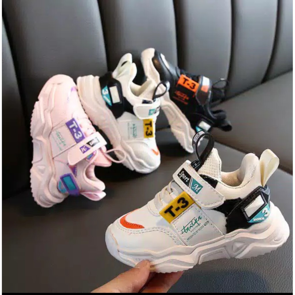 Sepatu Hype T3 Sport Sneakers Kids Shoes Sepatu Anak Size 26-30