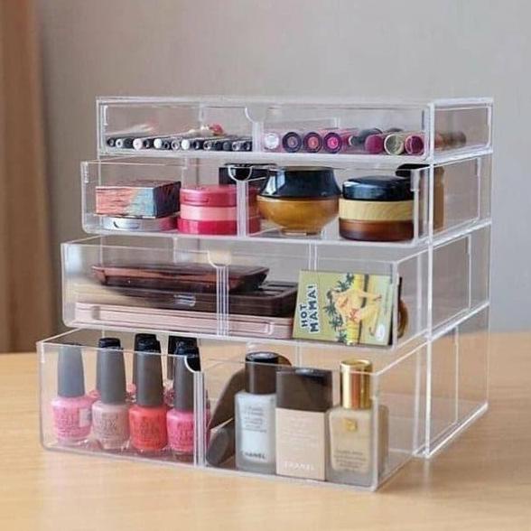 

Tempat Makeup Acrylic Big Size HMAD01CL HANDMADE