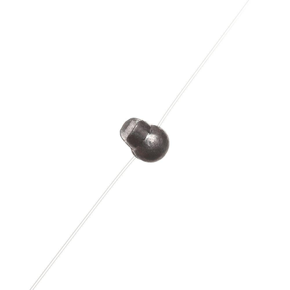 TOP 20pcs /Bag Memancing Timbal Jatuh Tembakan Bulat Garis Berat Tambahan Konektor Kait Sinkers