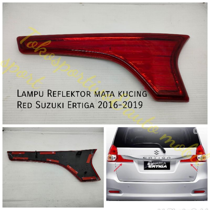 Lampu reflektor bagasi belakang mata kucing merah Suzuki new Ertiga 2012-2017