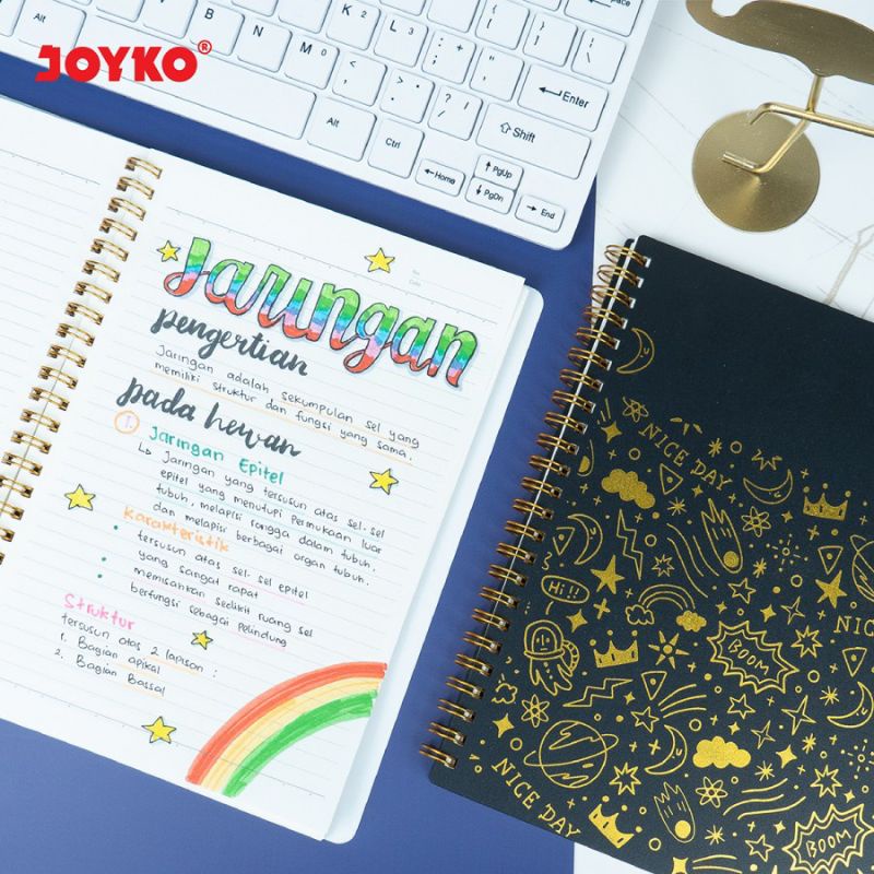 

NOTEBOOK SPIRAL A5 JOYKO NB 710 SPACE TRAVEL | BUKU CATATAN GARIS 60 LEMBAR | 80 GSM | NOTES SPIRAL | NOTEPAD