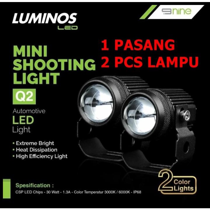 Lampu Led Tembak Sorot Laser 2 Warna Original Luminos Q2
