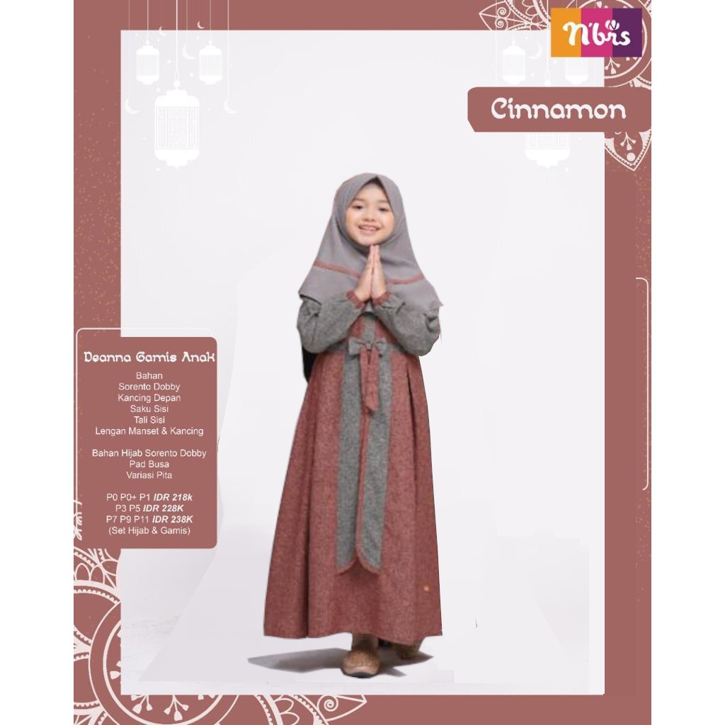 gamis anak terbaru 2020 'DEANNA'
