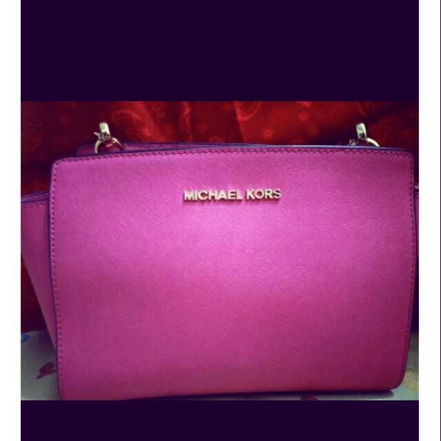 Tas Selempang MK Selma Tas Michael Kors Pink