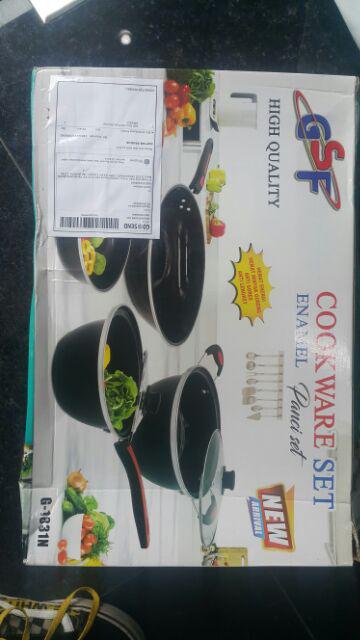 Gsf Panci Set 6 Pcs Enamel Gsf1831
