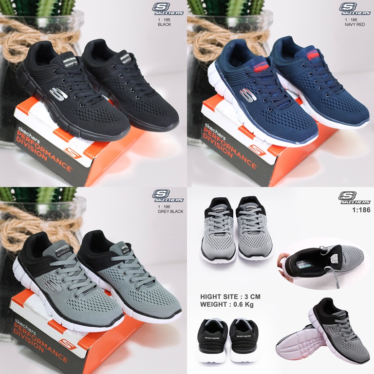 Sepatu SPORT SKECHERS MAN 186 NJI 68 Sepatu batam impor reseller murah wedges sport cantik sneakers