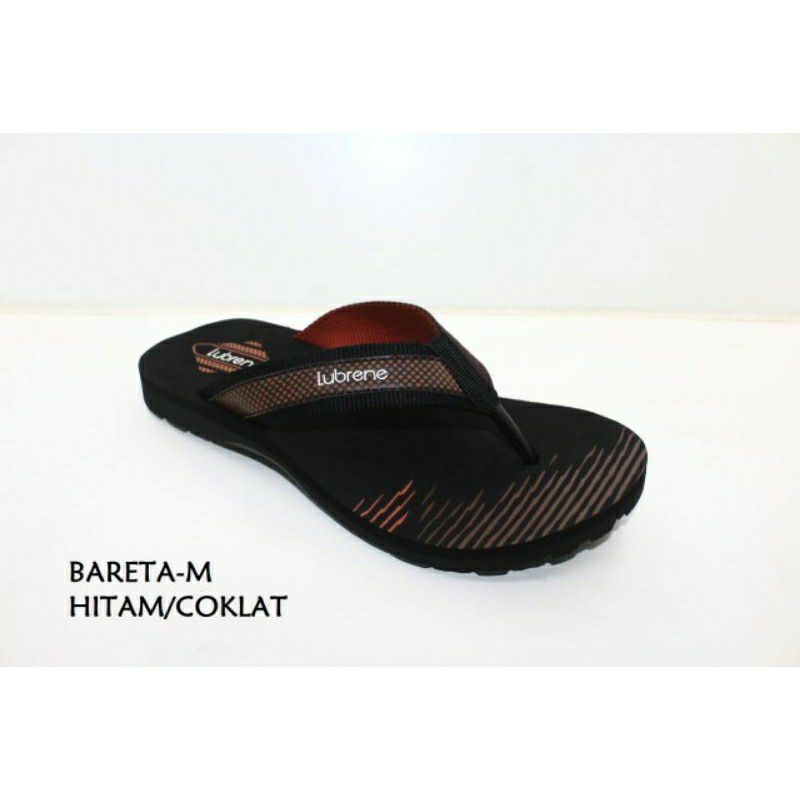 (GLOIR DAN ECERAN)Lubrene Samurai Black Brown Size 38-43 / Sandal Terbaru 2020 / Sandal Casual Bagus