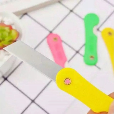 

mini folding cutter - cutter mini lipat pisau lipat mini gagang plastik