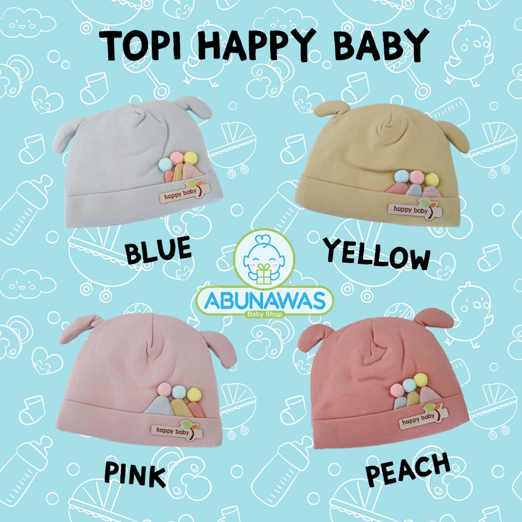 Jual Topi Bayi Newborn / Topi Baby Hat / Topi Newborn / Topi Kupluk