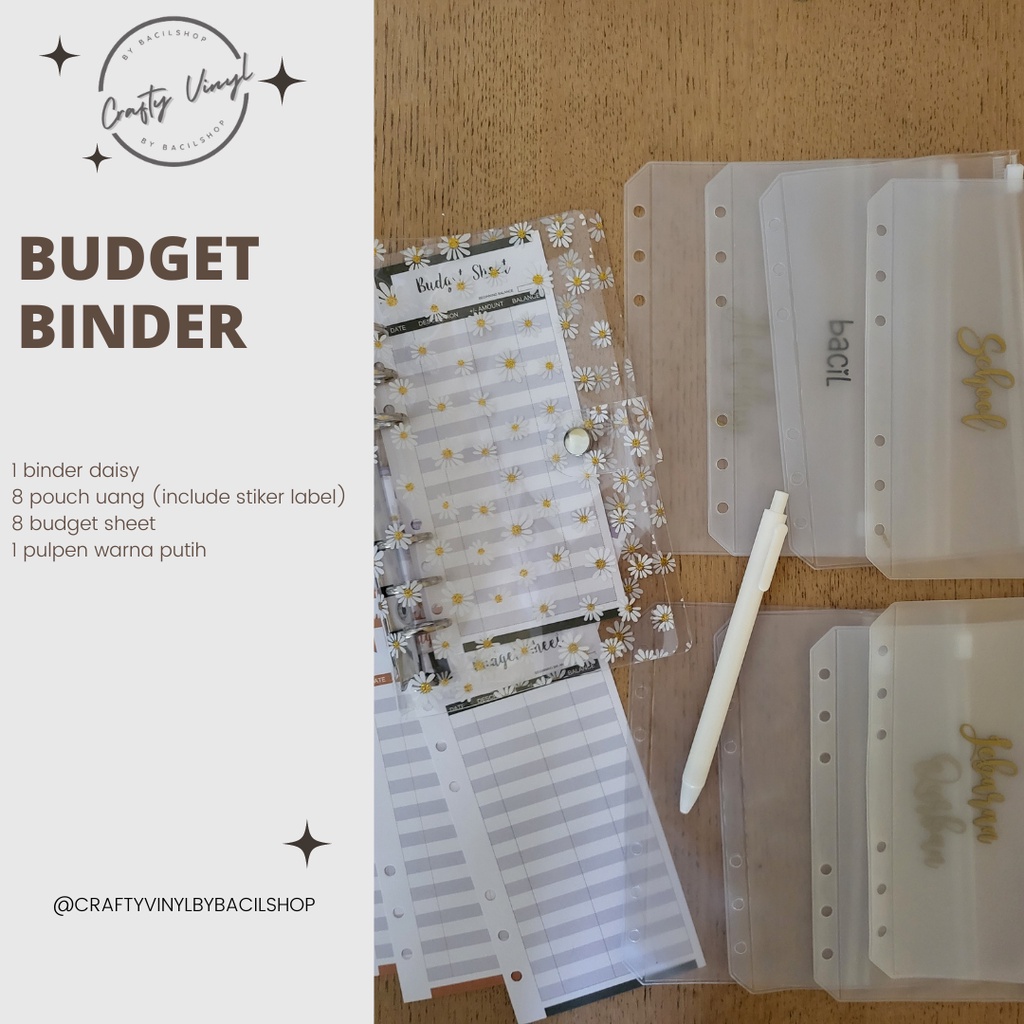 

Budget Binder Cash Binder Budget Planner Cash Planner Binder Uang Binder Sinking Fund Daisy full set
