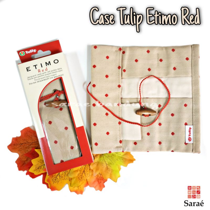 Case Tulip Etimo Red/Tempat Hakpen/Pouch Hakpen