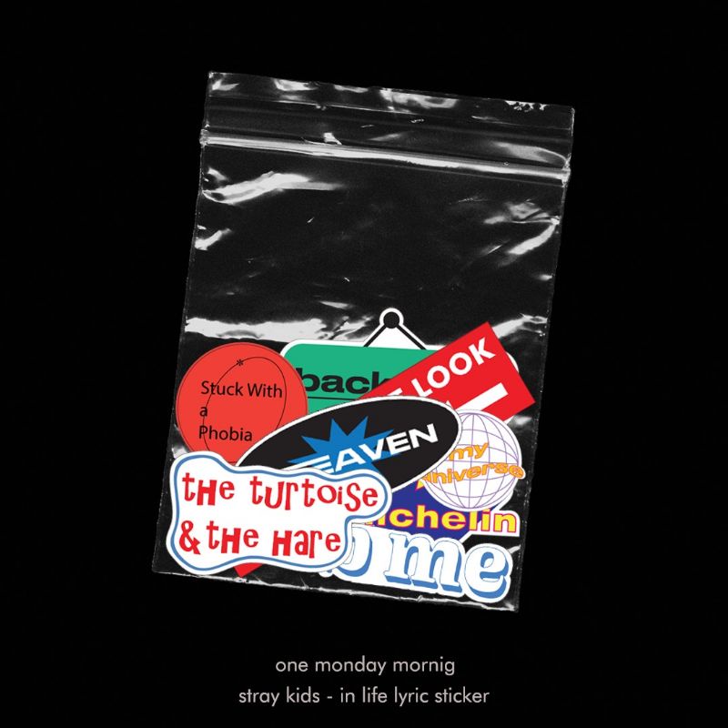 

straykids - in life, lyric sticker