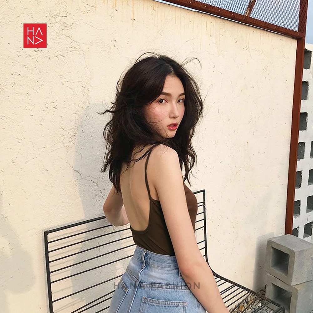 Aurora Basic Tank Top Crop S - XL Wanita - TT035-5