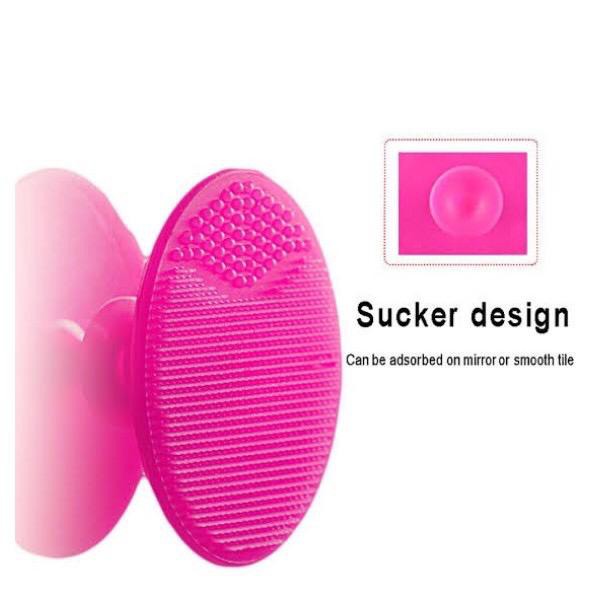 Sikat Pembersih Wajah Silikon Oval Facial Komedo / Magic Silicone Face Brush Oval