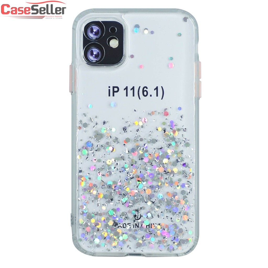 Apple Iphone 12 Mini 5.4 | Iph 12 Pro 6.1 |  12 Pro Max Case Casing Soft Fuze Glitter Bumper Glitter Dove Candy Glitter