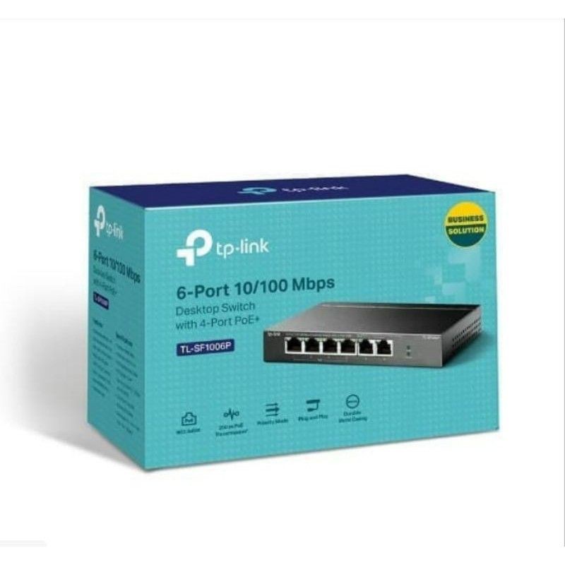 TPlink TL-SF1006P Switch 4Poe 2Uplink